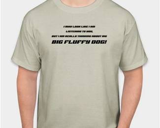 Lot 6   0 Bid(s)
#2 T shirt, Large, Sand, w BFD saying