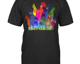 Lot 50   10 Bid(s)
Colorful unisex chicken t shirt