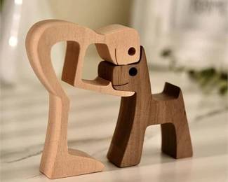 Lot 69   10 Bid(s)
Wooden craving, dog & its person #1