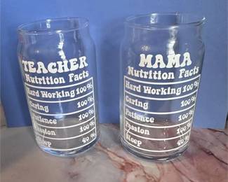 Lot 83   3 Bid(s)
Teacher and Mama Libbey beer glass set: