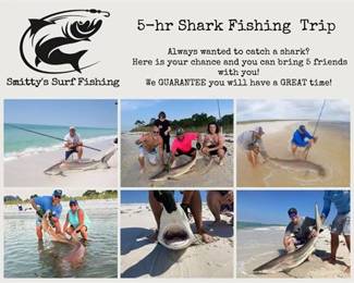 Lot 124   1 Bid(s)
5 hr Shark Surf Fishing trip for up to 6, in Florida