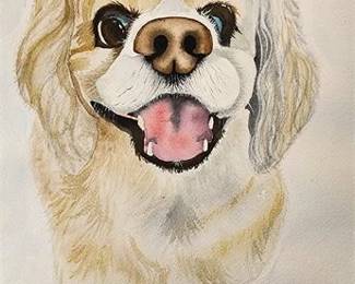 Lot 153   3 Bid(s)
Watercolor Dog Painting