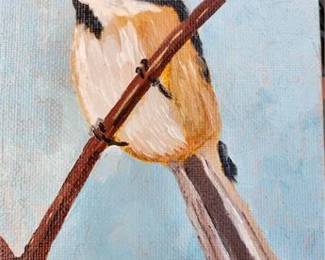 Lot 179   4 Bid(s)
Cedar Waxwing oil painting