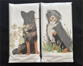 Lot 187   18 Bid(s)
Dog Design Kitchen Cloths, Set of two #1