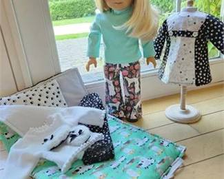 Lot 197   0 Bid(s)
American Girl Doll, custom dog-themed clothes & accessories