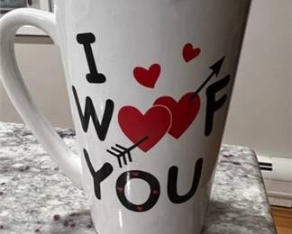 Lot 203   16 Bid(s)
Adorable Coffee Mug I Woof You!