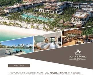 Lot 202   37 Bid(s)
3 Nights at a Dominican Republic All Inclusive Resort