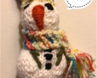 Lot 281   15 Bid(s)
Hand Knit Snowman M
