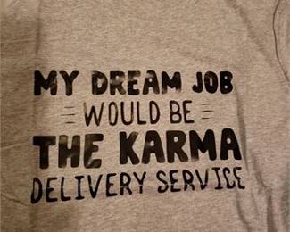 Lot 299   7 Bid(s)
T shirt, Karma Delivery Service, Xl