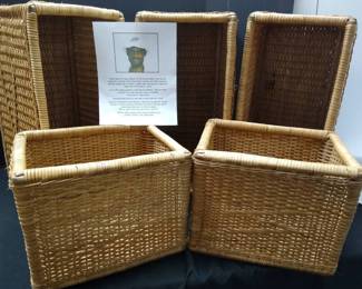 Ghana Baskets Set Of Five Rectangular Badkets