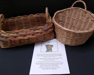 Ghana Baskets Wall Hanging Oval Tabletop 