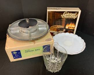 Lazy Susan, Cake Plate Ice Bucket