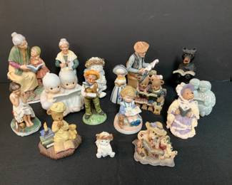 Reading Figurines Including Homco, Enesco, Dreamsicles More