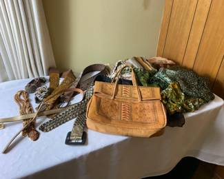 Scarves Belts Handbag