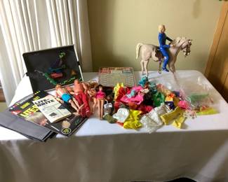 Vintage Barbie, Gi Joe, Light Brite