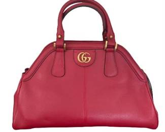 Lot 026 
Gucci Red Re(Belle) Medium Handle Bag