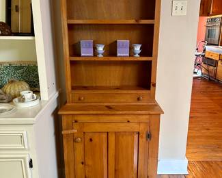 small pine cabinet