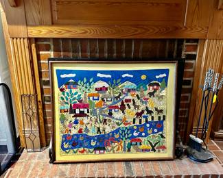 Large framed quilted “picture”