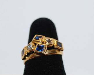 ITALIAN GEOMETRIC DESIGN RING