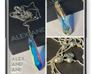 Alex And Ani Swarovski Crystal Galaxy Infusion Pendant Necklace
Sterling 925, 22" long adjustable 
$98
Comes with its Alex Ani Dust Bag and Box
