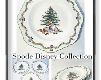 Spode 2003 Disney Christmas Collection 
9" Fancy Octagon Dinner Plates 
$120 set/3
No Box