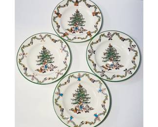 Detail pic, Spode 2003 Disney Christmas Collection 
Canapé 5 piece Set
$520
No Box
(1) 12.5" Serving Plate
(4) 6.25" Canapé plates