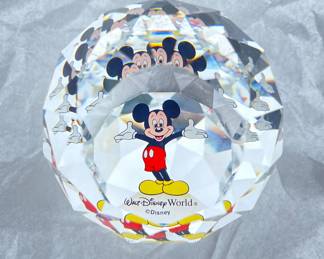Vintage Mickey Mouse Crystal Prism paperweight
$80