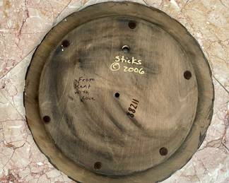 Detail pic, Sticks Lazy Susan by Sarah Grant
"From Kent With Love" 2006
20"
$340