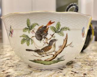 Herend Bowl
Pattern: Rothschild Bird 
8" x 4"
$220