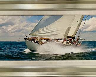 3). Original Acrylic Painting, custom frame
Artist: Stephen Sebastian 
2006
Overall 54" x 28"
$6,800
Extension: 2"
