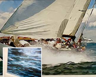 3). Detail pic, artist signature 