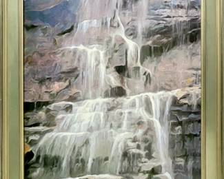 5). Original Acrylic Painting, custom frame
Artist: Stephen Sebastian
Overall: 55" x 36"
Image: 48.5" x 29.5"
$4,800
Extension: 1.5" 