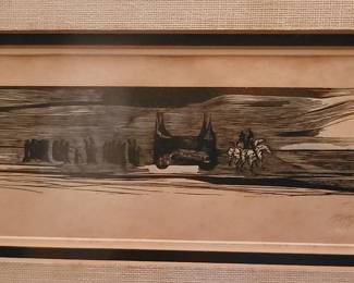 Leonard Baskin signed print