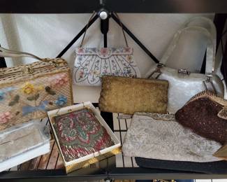 Vintage Handbags and Beaded Purses, Lucite handbag