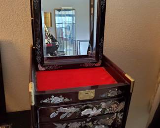 Asian MOP inlaid Jewelry Box