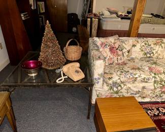 Wrought Iron and Glass Table