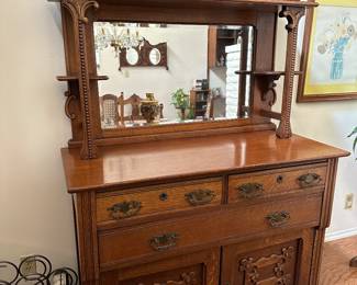 $200. Antique Oak Buffet.
