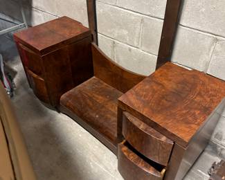 Art deco mirrored vanity 