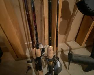 Fishing Rods
( We do have a few tackle boxes too!)