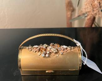 Vintage miniature purse/make-up compact