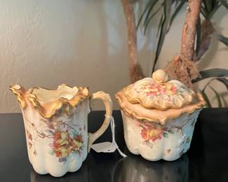 Doulton Burselm cream & sugar
