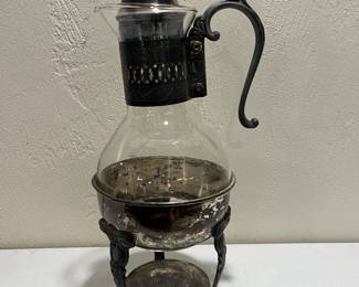 Vtg mid century Sheridan silver plated coffee carafe