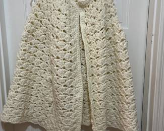Vintage Crochet Cape Poncho