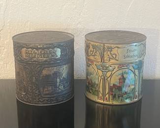 Antique Advertising Embossed Tin