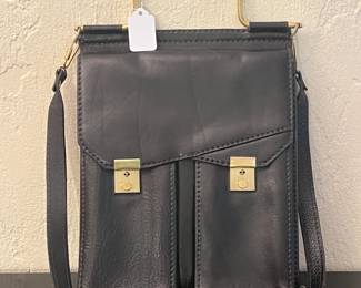 Black Leather Shoulder Bag