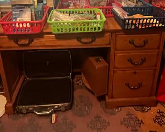 Solid wood desk