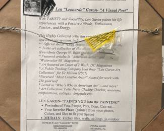 "River Cottage" Oil Painting by Artist Len Garon w/COA