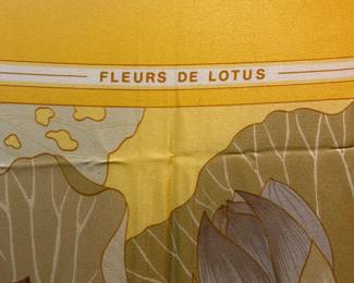 Hermes Scarf, Fleurs de Lotus