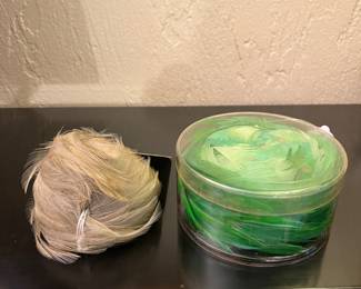 Vintage Feather Fascinator Toppers