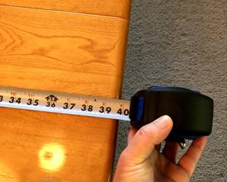 Width with drops down  $4,500 for the set, table, two leaves, 5 side chairs, and one armchair(4 of 14)